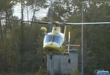 Lelisoccorso del 118 intervenuto sul luogo dellincidente 