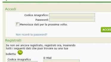 La scheda per divenire utenti Geofor registrati