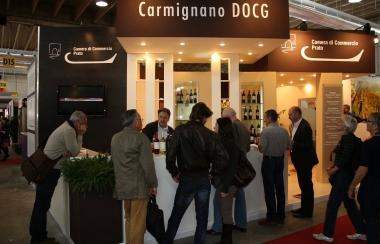 Lo stand del Carmignano Docg al Vinitaly di Verona 