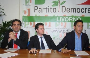 Da sinistra Valerio Fabiani, Filippo Di Rocca e Matteo Tortolini 
