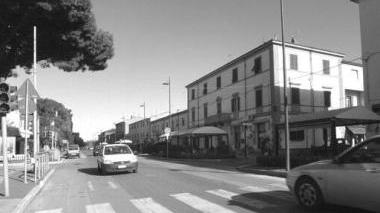 Uno scorcio dell’Aurelia a Donoratico