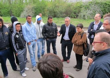La delegazione del Pd in visita al centro di Santa Croce 