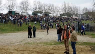 Il pubblico assiepato nella Buca d’Andrea