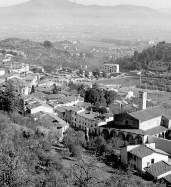 Una veduta dall’alto di Carmignano