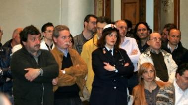 Il pubblico che sabato ha seguito il consiglio comunale sull’urbanistica