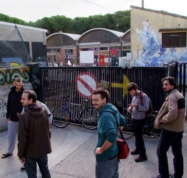 La ex sede di Rebeldia in via Battisti 