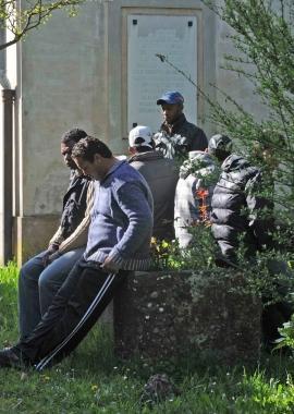 I profughi tunisini ospiti a Capanne 