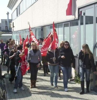 La protesta dei lavoratori  