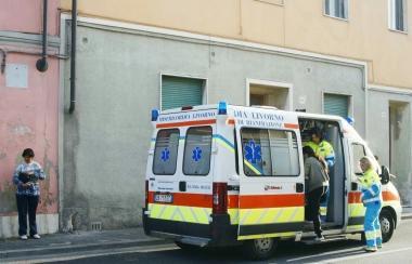 Lambulanza ieri alle Sorgenti 