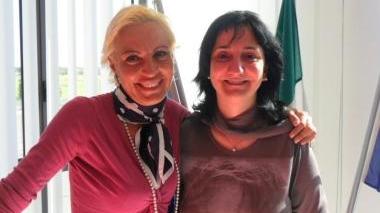 <b>SINDACO E CANDIDATA.</b> Monica Faenzi con Sandra Mainetti