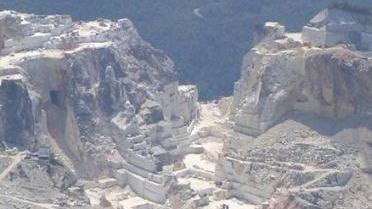 Una veduta delle cave