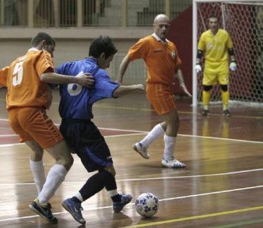 <b>CALCIO/5</b> Una partita del Pisa Soccer Five al Palasport     