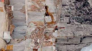 Uno scorcio di cave nel bacini marmiferi carraresi