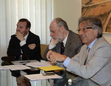 <b>ASSEMBLEA.</b> Da sinistra gli avvocati Boccini, Ceciarini e Bonacchi 