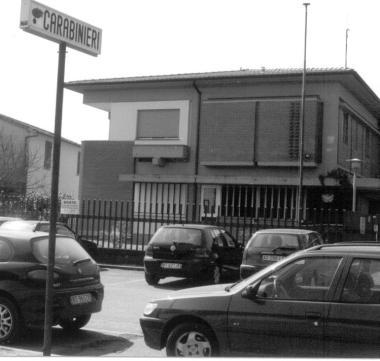 La caserma dei carabinieri di Altopascio  