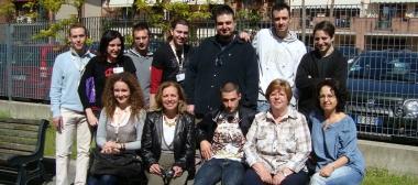 Foto di gruppo per i giovani impegnati nel servizio civile     