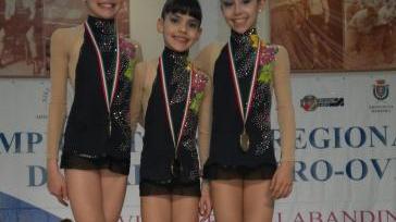 Le atlete della ritmica Arcobaleno