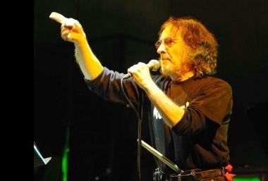 Il cantante della Pfm Franz Di Cioccio 