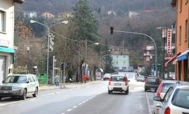 La statale Porrettana a Ponte alla Venturina 