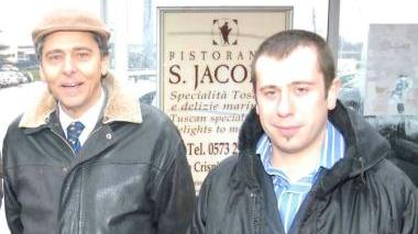 I consiglieri comunali Andrea Fusari (a sin.) e Lorenzo Lombardi