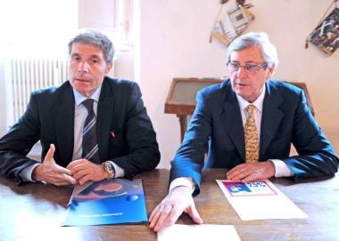 A fianco da sinistra il direttore Amoroso e il presidente Breschi    