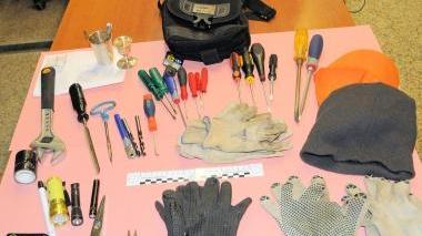 Il materiale sequestrato dalla polizia