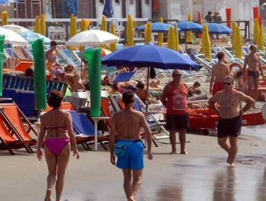 La spiaggia di Marina di Massa 
