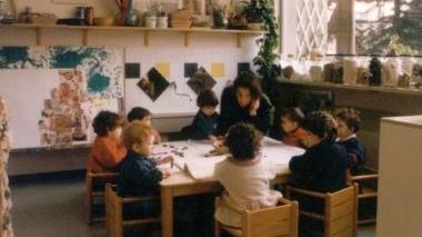 Bambini in un asilo nido