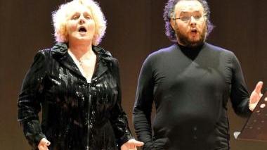 La Ricciarelli insieme al maestro Zingariello
