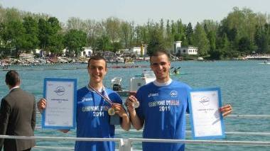 <b>CAMPIONI D’ITALIA</b>. Bacci e Pagni (Canottieri Arno)