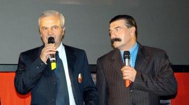 <b>COMPAESANI. </b> Gigi Simoni e Mauro Pasqualini entrambi nati a Crevalcore (Bologna)