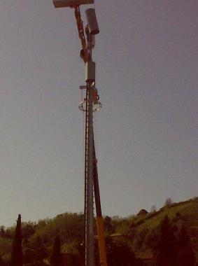 Lantenna installata a San Martino 