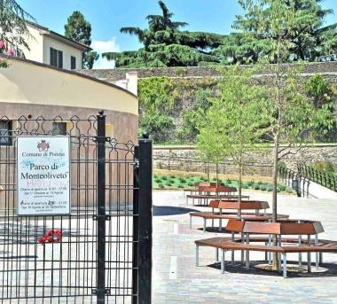 Lingresso del parco di Monteoliveto 