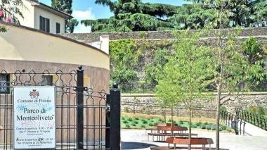 L’ingresso del parco di Monteoliveto