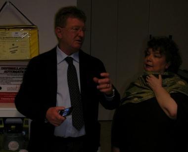 Il dottor Maurizio Cecchini e lassessore provinciale Anna Romei 