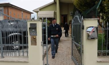La polizia alla villetta teatro della drammatica rapina in seguito alla quale &egrave; morto Mauro Franceschi 