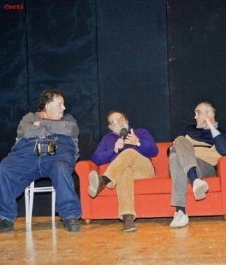 Giorgio Ariani, Lorenzo Castellani e Alessandro Calonaci alla serata finale 