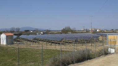Limpianto fotovoltaico costruito in via Erti 