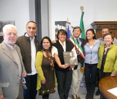 La delegazione dellIsola di Pasqua con Zubbani 