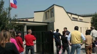 L’ingresso della scuola Mazzei di Poggio a Caiano