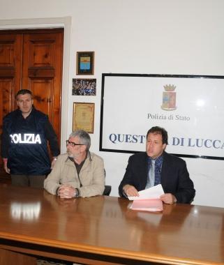 La conferenza stampa in Questura e le indagini a Piazza di Brancoli 