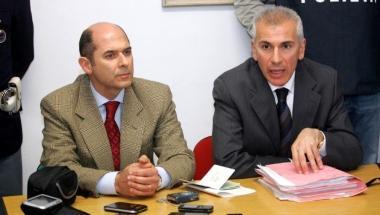 Il capo dellanticrimine Danilo Di Stefano e Maurizio Di Domenico 