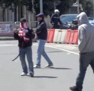 <b>VIOLENZA </b>Il giovane con la cinghia 