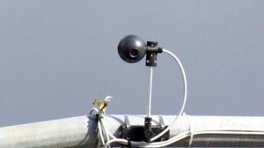Una telecamera installata sopra un semaforo a Camaiore
