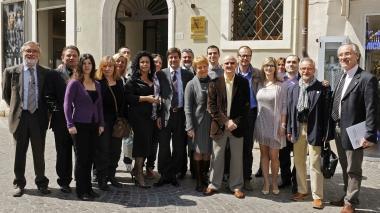 <b>IDV.</b> I candidati con Evangelisti e il sindaco Bonifazi