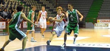 Un match del Pistoia basket giovanile 