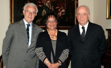 A destra il presidente Lattanzi con il vice Bianchini e il consigliere Ela Mazzarella 
