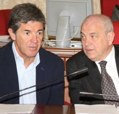 Fausto Bonsignori e, a destra, Giorgio Kutufà