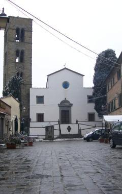 La piazza di Colle, al centro della querelle legale