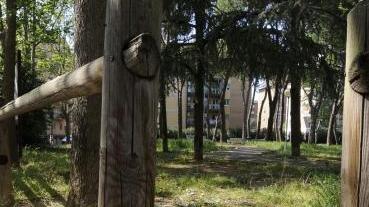 <b>STACCIONATA </b>rotta al parco di via Abruzzo